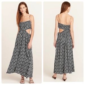 J.Crew Cutout drapey maxi dress in starry swirl